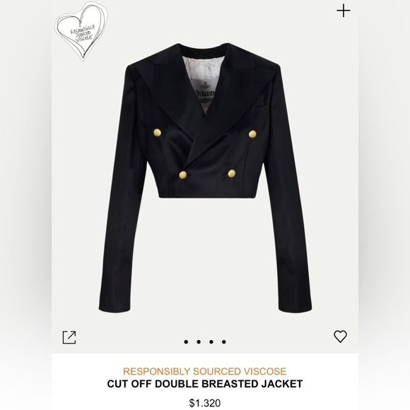 Zara Woman Blazer Cropped Velvet Double Breasted Plush Jacket Navy Nautical XS - Picture 12 of 12